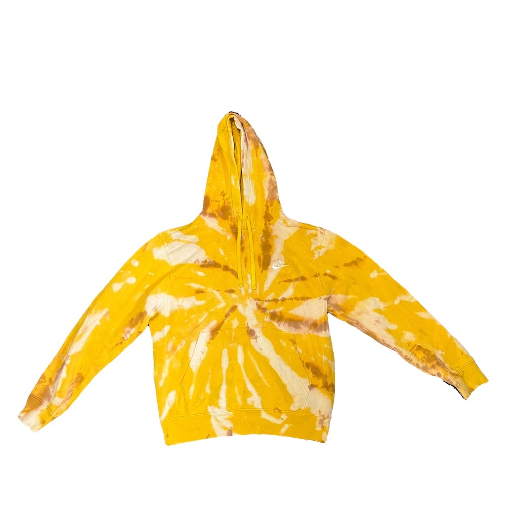 Nike Yellow Tie-Dye Hoodie